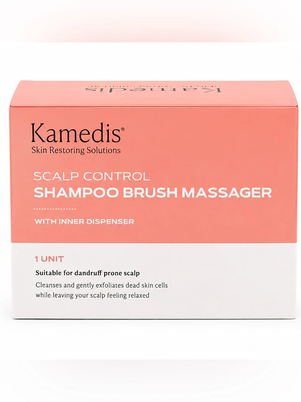 Kamedis Scalp Control Shampoo Brush Massager w/ Inner Dispenser NIB